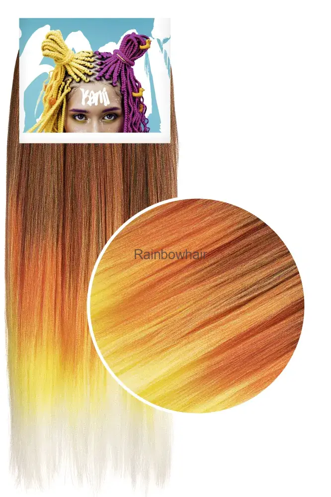 Kanekalon Kami 1B/Red/yellow/white(72cm/200g)